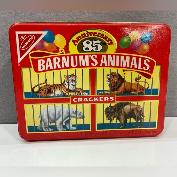 1979 & 1987 Barnum’s & Bailey Circus Animal Cracker Tins - Picture 2 of 16